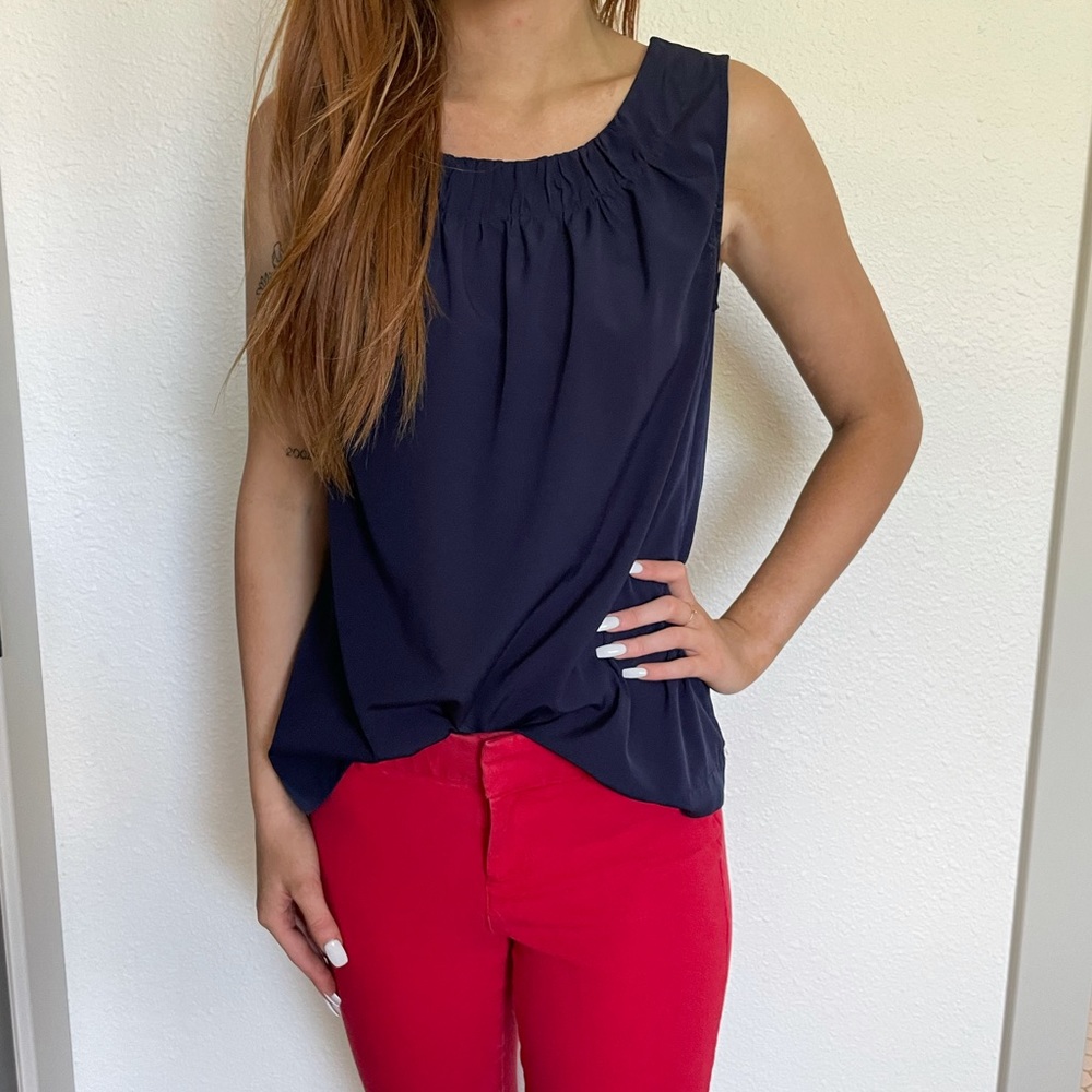 Navy Banana Republic Shell